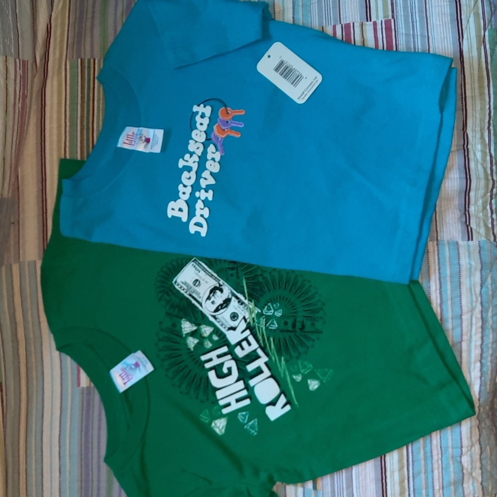 Youth 4T Funny TeeShirts (lot of 2pcs) Cotton
